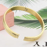 Stainless Steel High Milled Sand Bangle Bracelet Party Gift