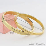Stainless Steel High Milled Sand Bangle Bracelet Party Gift