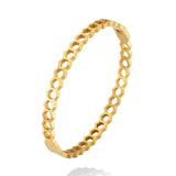 High Beehive Shaped 18 K Stainless Steel Bracelets For Women