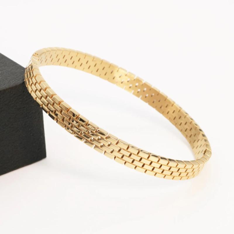 Stylish Hollow Watch Chain Stainless Steel Bracelet for Women
