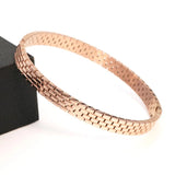 Stylish Hollow Watch Chain Stainless Steel Bracelet for Women