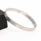 Stylish Hollow Watch Chain Stainless Steel Bracelet for Women