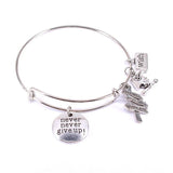 5pcs Bangle Set 4 Colors Bracelets for Women Girls Mixed Styles Expandable C036