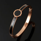 Border Shell Bangle Bracelets Stainless Steel Cuff Bracelet