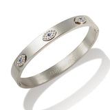 Crystal Cuff Bangle Stainless Steel Bracelet Jewelry Gift