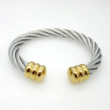 Steel Wire Rope Weaving Twist Bracelet Hot Selling Gift Bracelets