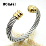 Steel Wire Rope Weaving Twist Bracelet Hot Selling Gift Bracelets