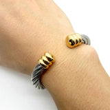 Steel Wire Rope Weaving Twist Bracelet Hot Selling Gift Bracelets