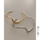 Peri'sBox Gold/Silver Adjustable Bracelet Unusual Minimalist Jewelry