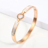 Shell Roman Numeral Bangles & Bracelets Plating Women Bangle For Bracelet