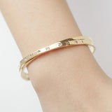 Roman Numerals Bangles Bracelets Cross Crystal Stainless Steel Bracelet