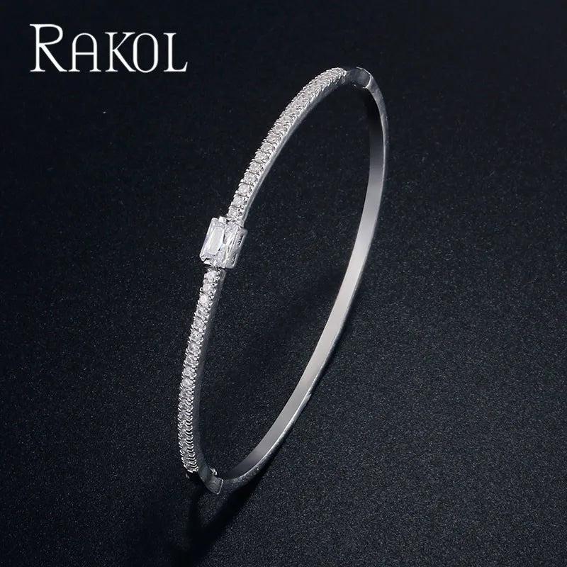 Square Zirconia Bracelet for Women Wedding Anniversary Gift