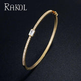 Square Zirconia Bracelet for Women Wedding Anniversary Gift