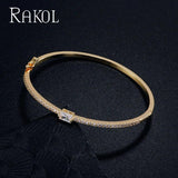 Square Zirconia Bracelet for Women Wedding Anniversary Gift