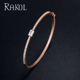 Square Zirconia Bracelet for Women Wedding Anniversary Gift