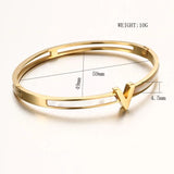 Shell Stainless Steel Cuff Bracelets Bangle for Wedding Party
