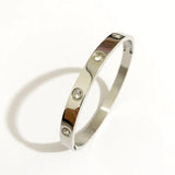 Bijoux Shining Crystal Bangles for Women Men Lover Bracelets