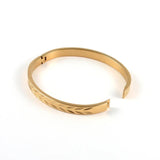 Leaf Stainless Steel Bracelets Bangles For Women Cuff Wristband Female Jewelry