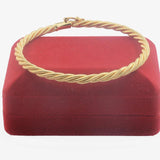 4mm 60mm Yellow Openable Bracelets Shine Bangle for Women Bride