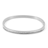 Crystal Stainless Steel Bangles Bracelets For Women