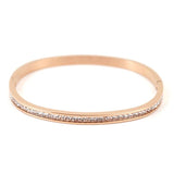 Crystal Stainless Steel Bangles Bracelets For Women