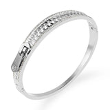 Crystals Zipper Charm Bangles Bracelets For Women
