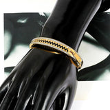 Crystals Zipper Charm Bangles Bracelets For Women