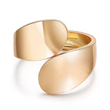 Geometric Alloy Open Big Bangle Bracelet Punk Style Wide Cuff Jewelry