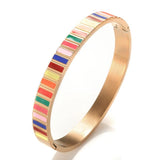 Enamel Bracelet Bangle Plated Jewelry for Woman