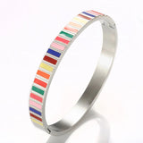 Enamel Bracelet Bangle Plated Jewelry for Woman