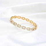 18K Plated Filled Female Bangles Wedding Bracelets
