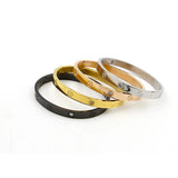 Stainless Steel Cross Screw Couple Bracelets