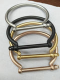 Stainless Steel Bracelets Golden Charms Cuff Bracelets