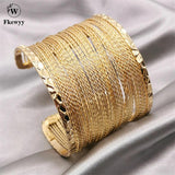 Punk Plated Weave Bracelet for Women