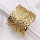 Punk Plated Weave Bracelet for Women