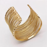 Punk Plated Weave Bracelet for Women