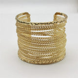 Punk Plated Weave Bracelet for Women