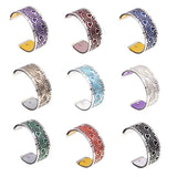 25mm Ocean Wave Reversible Cuff Bracelet with Silver Manchette Femme Jewelry