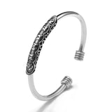 Vintage Silver Chinese Style Cuff Bracelet Thai Silver Jewelry