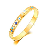 Stainless Steel Gothic Geometric Pattern Bangles Bracelet