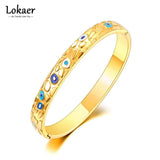 Stainless Steel Gothic Geometric Pattern Bangles Bracelet