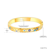 Stainless Steel Gothic Geometric Pattern Bangles Bracelet