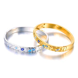 Stainless Steel Gothic Geometric Pattern Bangles Bracelet
