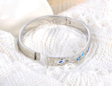 Stainless Steel Gothic Geometric Pattern Bangles Bracelet