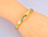 Stainless Steel Gothic Geometric Pattern Bangles Bracelet