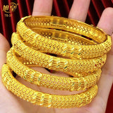 Indian 24K Plated Bangles Bracelet Arabic Women Copper Jewelry