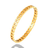 Stainless Steel Chain Shape Bangles 6mm Width