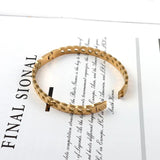 Stainless Steel Chain Shape Bangles 6mm Width