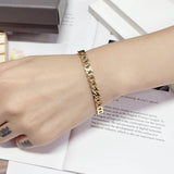 Stainless Steel Chain Shape Bangles 6mm Width
