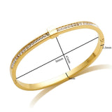 Love Charm Cuff Bangle Stainless Steel Jewelry